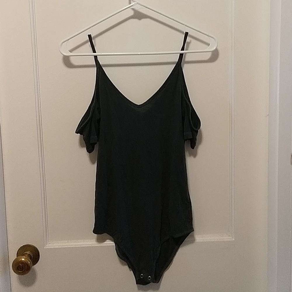 Cold shoulder bodysuit